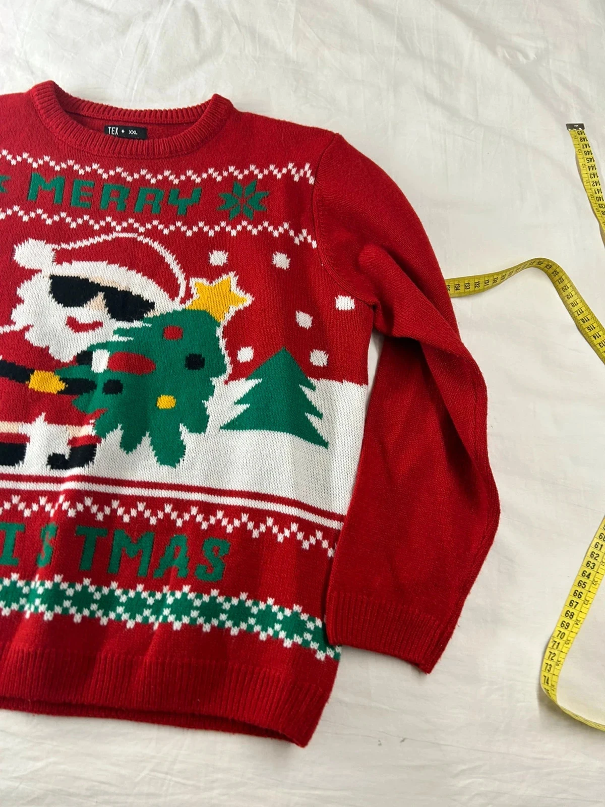 Red TEX Christmas print sweater – photo 4